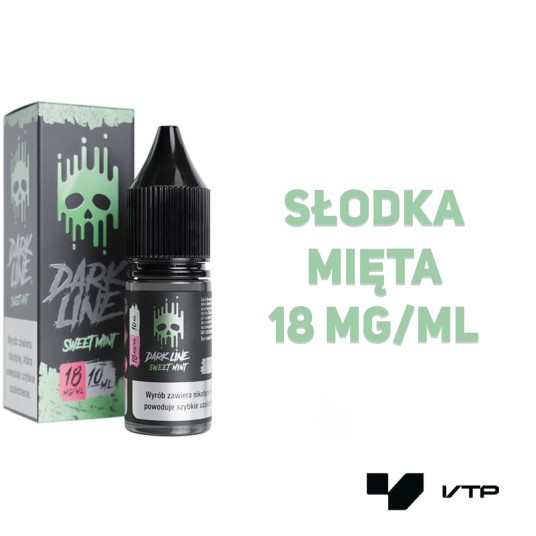 *LIQUID DARK LINE - SWEET MINT 10ML 18MG -zdjęcie numer 2