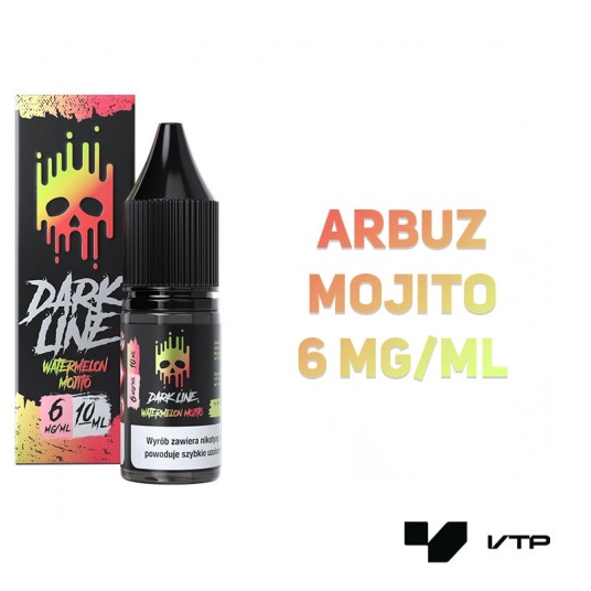 *LIQUID DARK LINE - WATERMELON MOJITO 10ML 06MG -zdjęcie numer 2