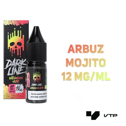 *LIQUID DARK LINE - WATERMELON MOJITO 10ML 12MG -zdjęcie numer 2