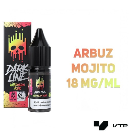 *LIQUID DARK LINE - WATERMELON MOJITO 10ML 18MG -zdjęcie numer 2