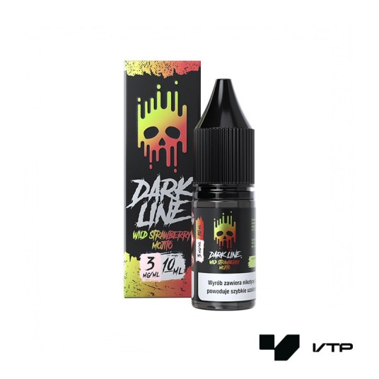 *LIQUID DARK LINE - WILD STRAWB MOJITO 10ML 03MG -zdjęcie numer 1