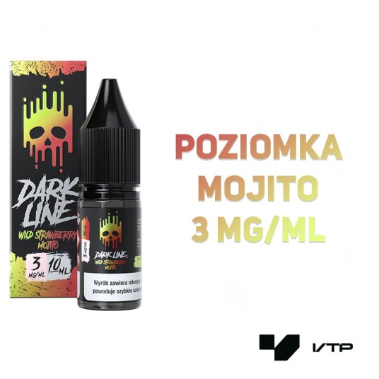 *LIQUID DARK LINE - WILD STRAWB MOJITO 10ML 03MG -zdjęcie numer 2