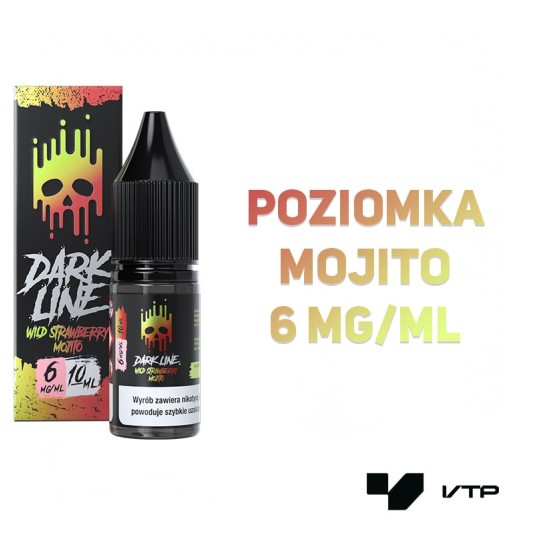*LIQUID DARK LINE - WILD STRAWB MOJITO 10ML 06MG -zdjęcie numer 2
