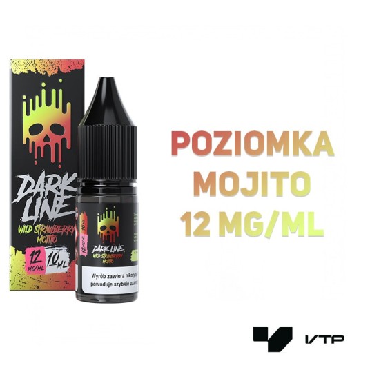 *LIQUID DARK LINE - WILD STRAWB MOJITO 10ML 12MG -zdjęcie numer 2