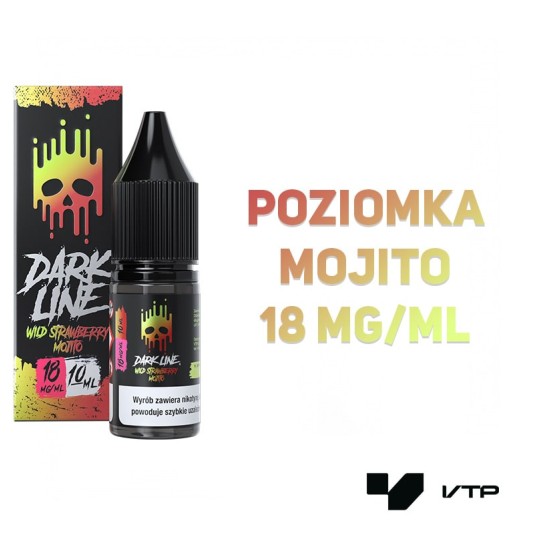 *LIQUID DARK LINE - WILD STRAWB MOJITO 10ML 18MG -zdjęcie numer 2