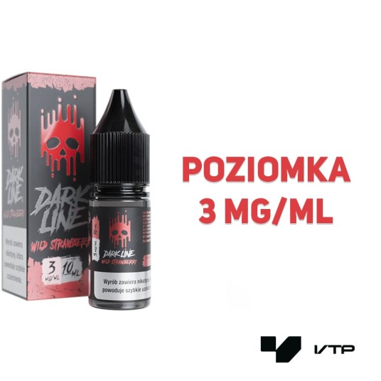 *LIQUID DARK LINE - WILD STRAWBERRY 10ML 03MG -zdjęcie numer 2