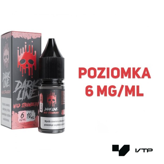 *LIQUID DARK LINE - WILD STRAWBERRY 10ML 06MG -zdjęcie numer 2