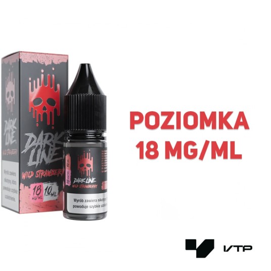 *LIQUID DARK LINE - WILD STRAWBERRY 10ML 18MG -zdjęcie numer 2