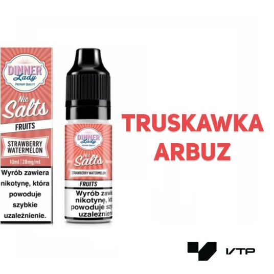*LIQUID DINNER LADY SALT - STRAWB WATERM 10ML 20MG -zdjęcie numer 2
