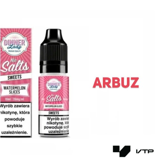 *LIQUID DINNER LADY SALT - Watermelon Slices 10ML -zdjęcie numer 2