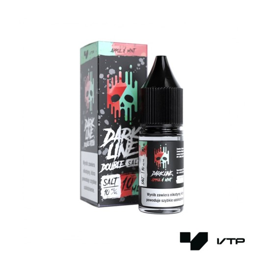 *LIQUID DOUBLE DL SALT - APPLE X MINT 10ML 10MG -zdjęcie numer 1