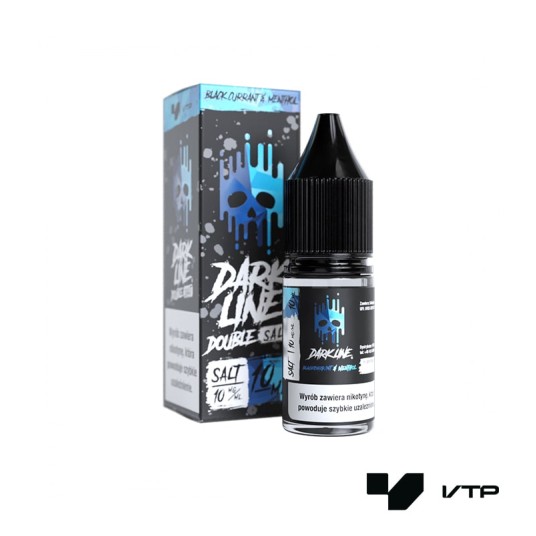 *LIQUID DOUBLE DL SALT - BLACK CU X MENTH 10ML 10M -zdjęcie numer 1