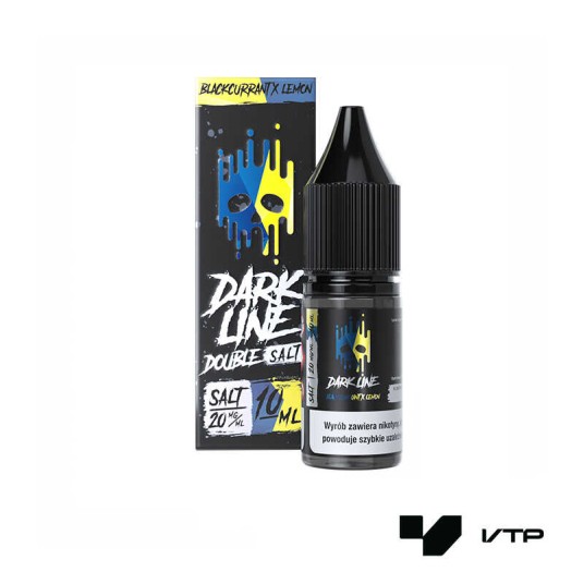 *LIQUID DOUBLE DL SALT - BLACKCURRANT X LEMON 10ML -zdjęcie numer 1