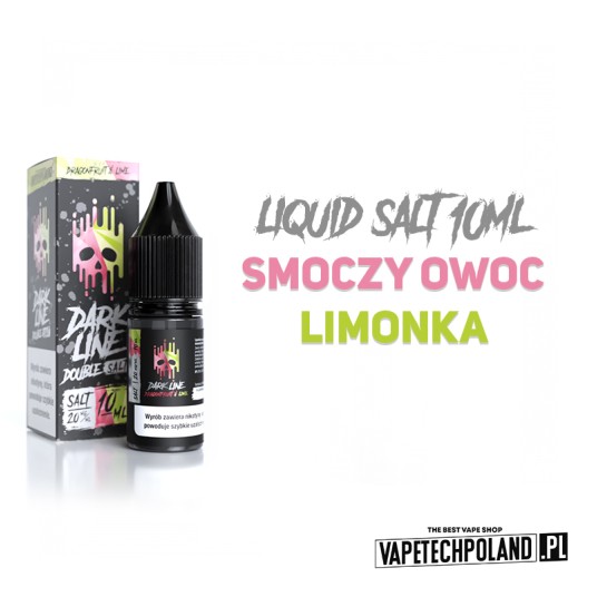 *LIQUID DOUBLE DL SALT - DRAGONFRU X LIME 10ML 20M -zdjęcie numer 2