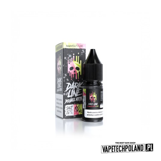 *LIQUID DOUBLE DL SALT - DRAGONFRU X LIME 10ML 20M -zdjęcie numer 1