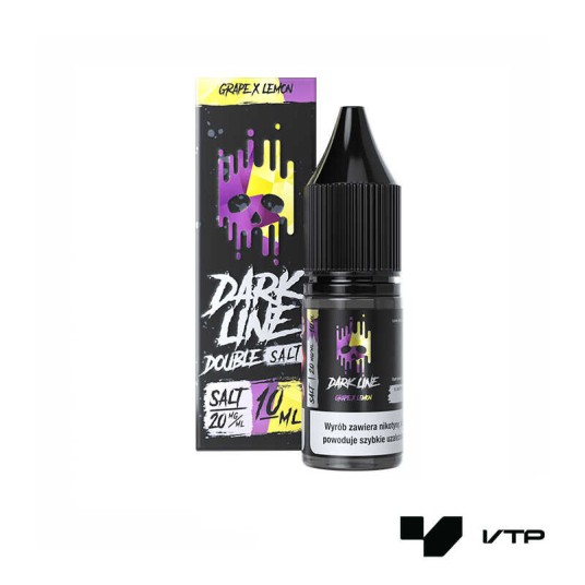 *LIQUID DOUBLE DL SALT - GRAPE X LEMON 10ML 20MG -zdjęcie numer 1