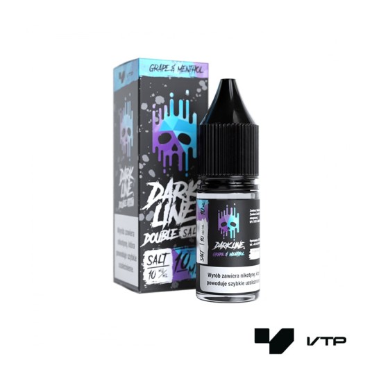 *LIQUID DOUBLE DL SALT - GRAPE X MENTHOL 10ML 10MG -zdjęcie numer 1