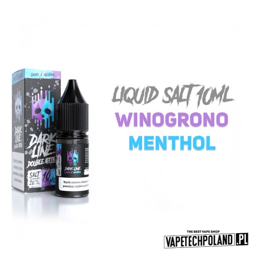 *LIQUID DOUBLE DL SALT - GRAPE X MENTHOL 10ML 20MG -zdjęcie numer 2