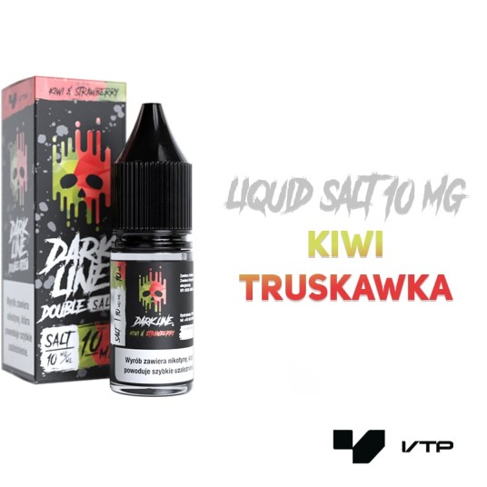 *LIQUID DOUBLE DL SALT - KIWI X STRAWB 10ML 10MG -zdjęcie numer 2
