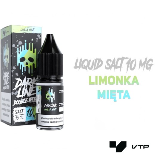 *LIQUID DOUBLE DL SALT - LIME X MINT 10ML 10MG -zdjęcie numer 2