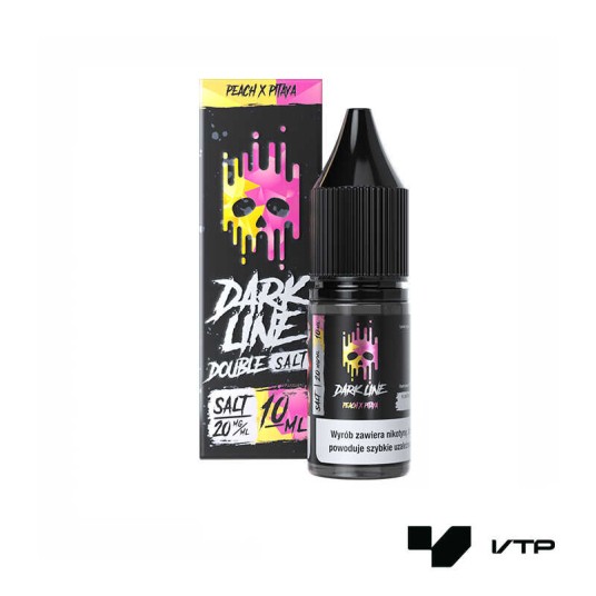 *LIQUID DOUBLE DL SALT - PEACH X PITAYA 10ML 20MG -zdjęcie numer 1