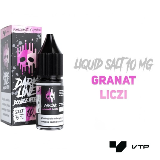 *LIQUID DOUBLE DL SALT - POMEGR X LYCHEE 10ML 10MG -zdjęcie numer 2