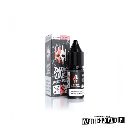 *LIQUID DOUBLE DL SALT - RASP X COCONUT 10ML 20MG -zdjęcie numer 1