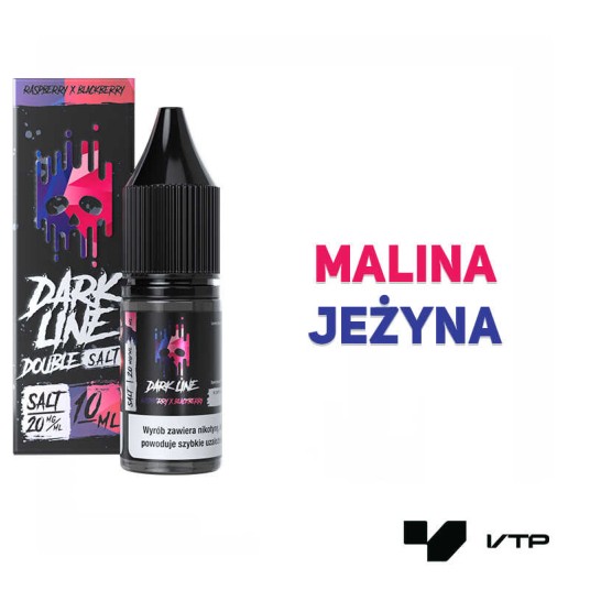 *LIQUID DOUBLE DL SALT - RASPBERRY X BLACKBERRY 10 -zdjęcie numer 2