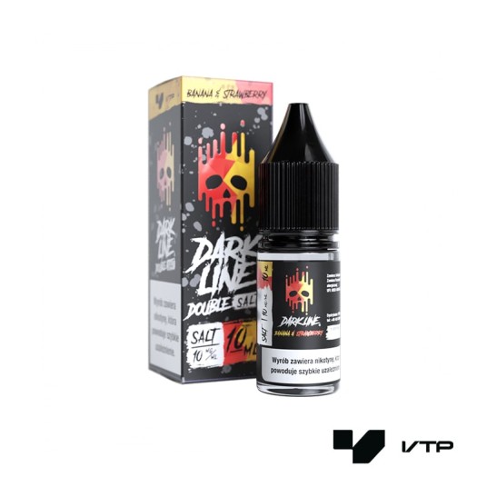 *LIQUID DOUBLE DL SALT - STRAW X BANANA 10ML 10MG -zdjęcie numer 1