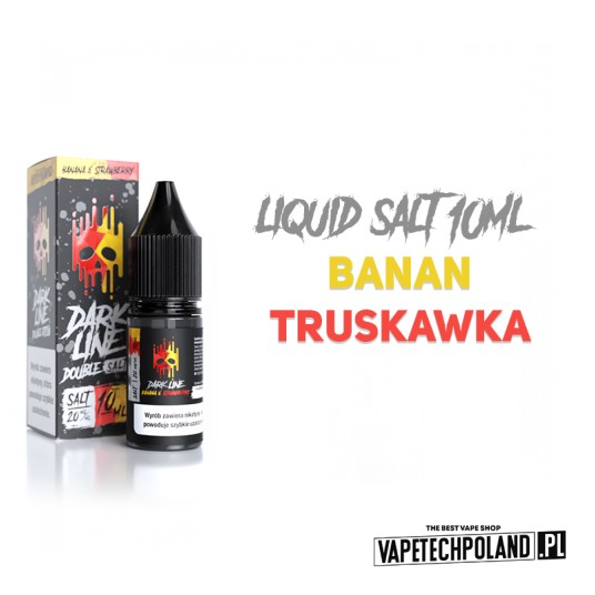 *LIQUID DOUBLE DL SALT - STRAW X BANANA 10ML 20MG -zdjęcie numer 2