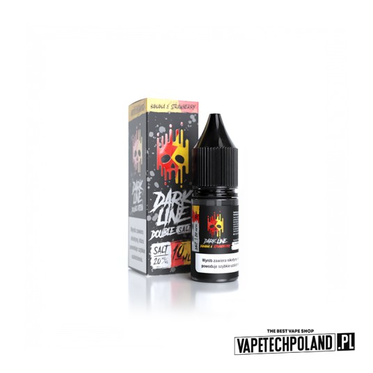 *LIQUID DOUBLE DL SALT - STRAW X BANANA 10ML 20MG -zdjęcie numer 1