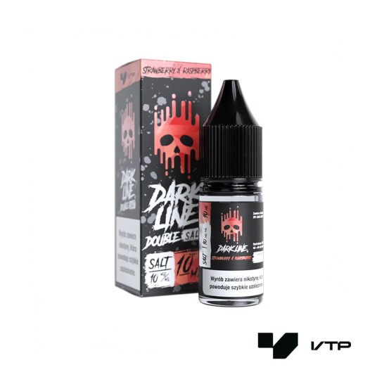 *LIQUID DOUBLE DL SALT - STRAW X RASP 10ML 10MG -zdjęcie numer 1