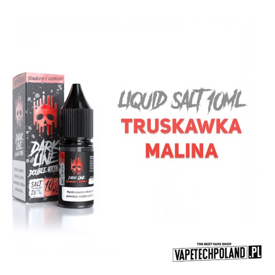 *LIQUID DOUBLE DL SALT - STRAW X RASP 10ML 20MG -zdjęcie numer 2