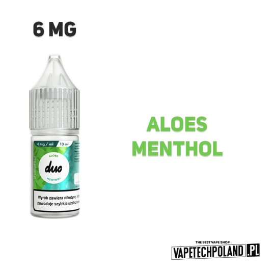 LIQUID DUO - ALOES MENTHOL 10ML 6MG -zdjęcie numer 2