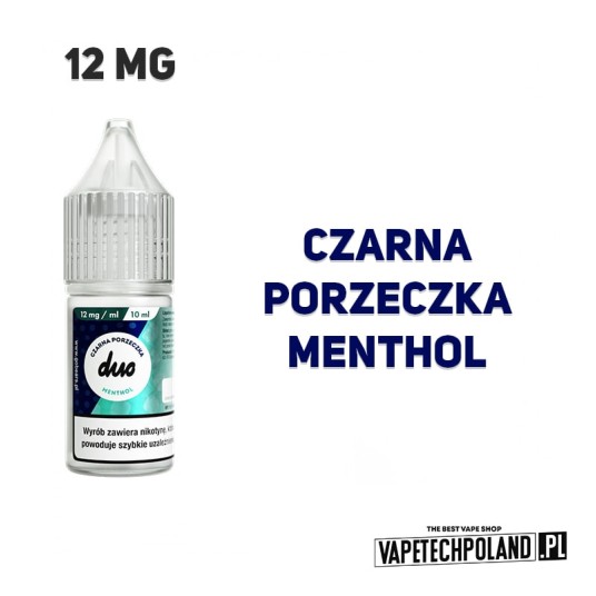 LIQUID DUO - CZARNA PORZ. MENTHOL 10ML 12MG -zdjęcie numer 2