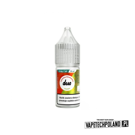 LIQUID DUO - CZERWONA POMARANCZA MANGO 10ML 3MG -zdjęcie numer 1