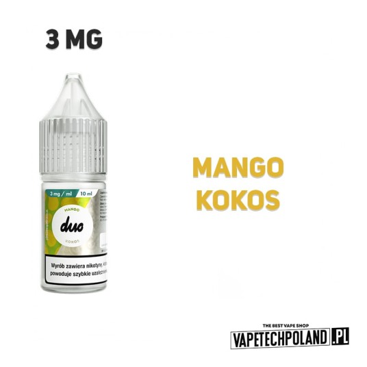 LIQUID DUO - MANGO KOKOS 10ML 3MG -zdjęcie numer 2