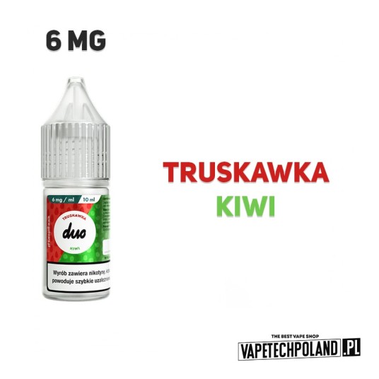 LIQUID DUO - TRUSKAWKA KIWI 10ML 6MG -zdjęcie numer 2