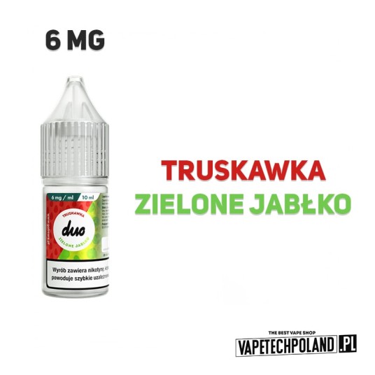 LIQUID DUO - TRUSKAWKA ZIELONE JABŁKO 10ML 6MG -zdjęcie numer 2