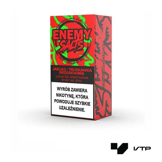 **Liquid Enemy Salts - Jabłko Truskaw Brzoskw 18mg -zdjęcie numer 1
