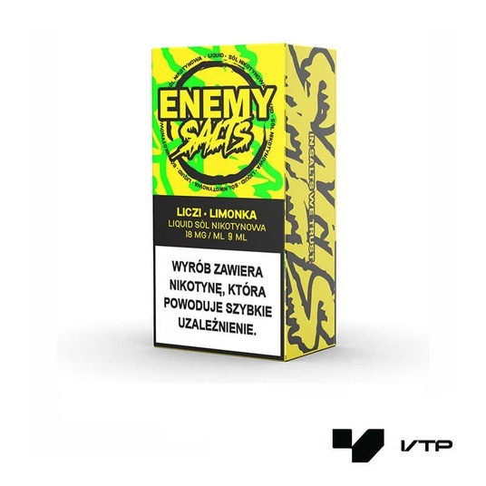**Liquid Enemy Salts - Liczi Limonka 18 mg 9 ml -zdjęcie numer 1