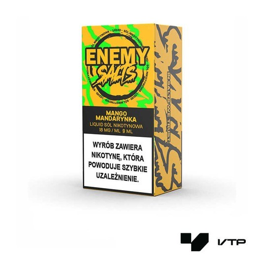 **Liquid Enemy Salts - Mango Mandarynka 18 mg 9 ml -zdjęcie numer 1
