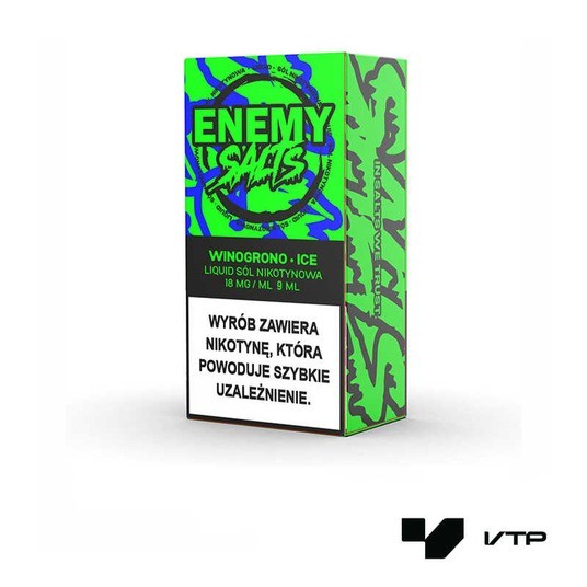 **Liquid Enemy Salts - Winogrono Ice 18 mg 9 ml -zdjęcie numer 1