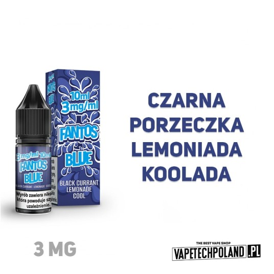 LIQUID FANTOS - BLUE FANTOS 10ML 3MG -zdjęcie numer 2
