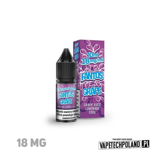 LIQUID FANTOS - GRAPE FANTOS 10ML 18MG -zdjęcie numer 1