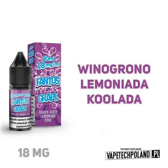 LIQUID FANTOS - GRAPE FANTOS 10ML 18MG -zdjęcie numer 2