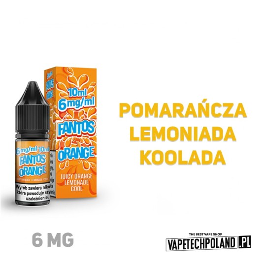 LIQUID FANTOS - ORANGE FANTOS 10ML 6MG -zdjęcie numer 2
