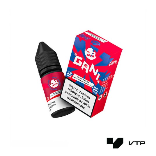 **LIQUID GANI 20MG 10ML - BLUEBERRY WILD STRAWBERR -zdjęcie numer 1