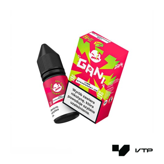 **LIQUID GANI 20MG 10ML - LIME STRAWBERRY ICE -zdjęcie numer 1