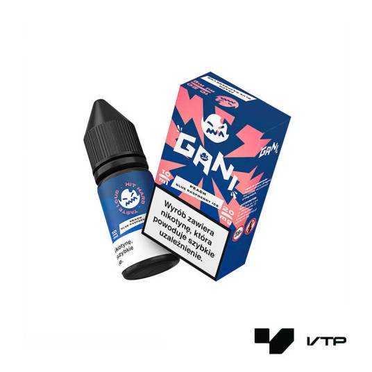 **LIQUID GANI 20MG 10ML - PEACH BLUE RASPBERRY ICE -zdjęcie numer 1